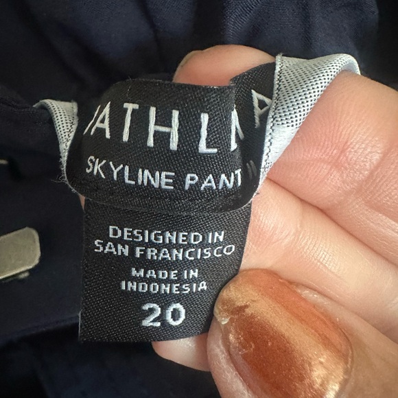 Athleta Dark Blue Ankle Pants - Picture 4 of 5